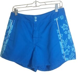 California Cover women's blue floral shorts size 10